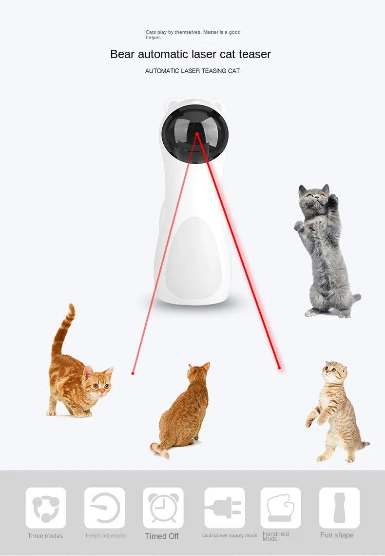 Smart Automatic Laser Cat Toy Interactive and Movement Cat Teasing Toy Pet Products Cat Accessories