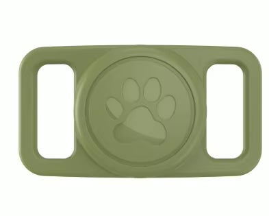 Airtag Dog Collar Holder Waterproof Silicone Full Body Covered Anti-Lost Protective Air Tag Holder for Pet Collar