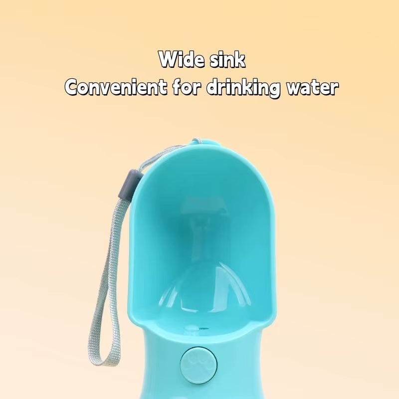 Portable Drinking Water Bottle with Food Container Outdoor Puppy Pet Travel Walking Hiking Water Bottle Pet Foldable Care Cup