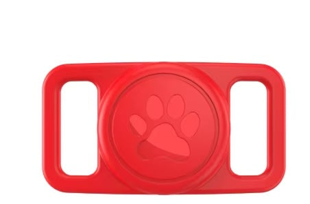 Airtag Dog Collar Holder Waterproof Silicone Full Body Covered Anti-Lost Protective Air Tag Holder for Pet Collar