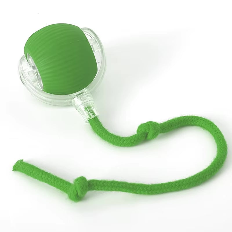 Speedy Ball with Tail Cat Toy, Smart Interactive Toys for Bored Indoor Cats, Automatic Rolling Ball 2.0 Enrichment, Turbo Electric Self Moving Flying 3.0, Electronic Rollie Pet Chase Games