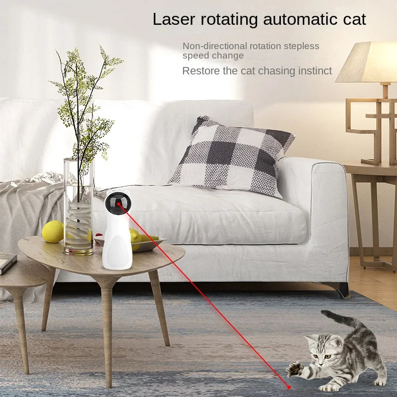 Smart Automatic Laser Cat Toy Interactive and Movement Cat Teasing Toy Pet Products Cat Accessories