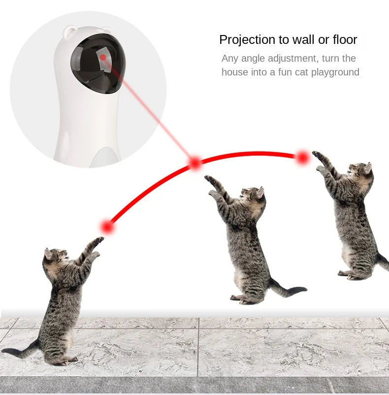Smart Automatic Laser Cat Toy Interactive and Movement Cat Teasing Toy Pet Products Cat Accessories