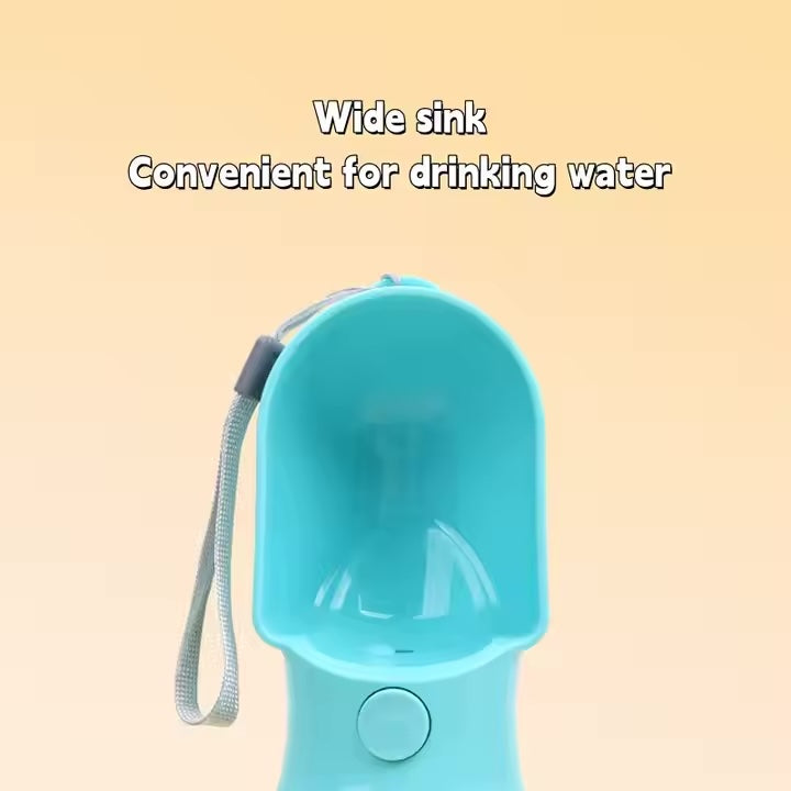 Portable Drinking Water Bottle with Food Container Outdoor Puppy Pet Travel Walking Hiking Water Bottle Pet Foldable Care Cup